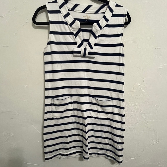 Kate Spade New York Tropez Striped Sleeveless Dress Sz M - Picture 3 of 6